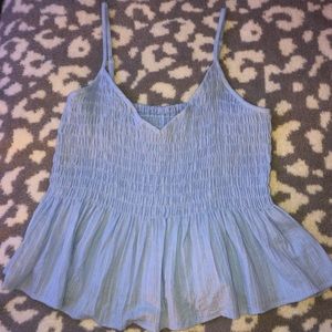 Shein Blue Women’s Cropped Tank Top